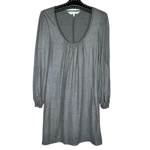 Trina Turk Metallic Shimmer Long Sleeve Shift Dress 2